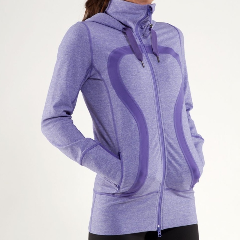 lululemon athletica Women's Stride Two-Tone Purple Utility Jacket Size 6 - Picture 2 of 9